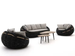 Apple Bee Cocoon/ROUGH-K stoel-bank loungeset 5-delig