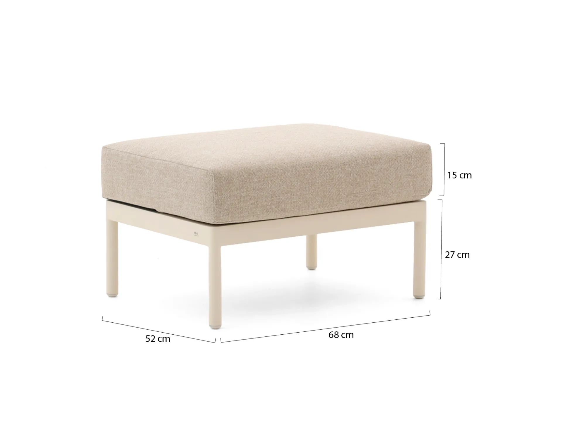 Apple Bee Condor lounge voetenbank 52x68x42cm