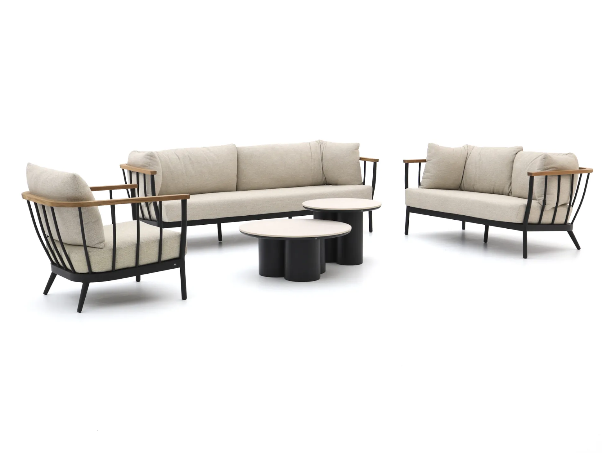 Apple Bee Condor/Tonga stoel-bank loungeset 5-delig 6-zits