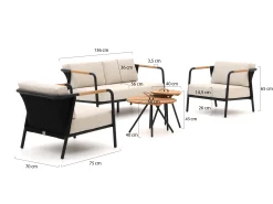 Apple Bee Elle stoel-bank loungeset 5-delig