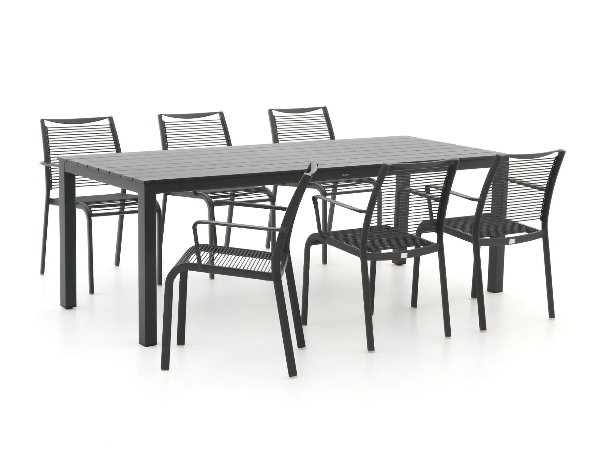 Apple Bee Hawaii/Menzano 220cm dining tuinset 7-delig stapelbaar