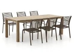 Apple Bee Hawaii/ROUGH-S 220cm dining tuinset 7-delig stapelbaar