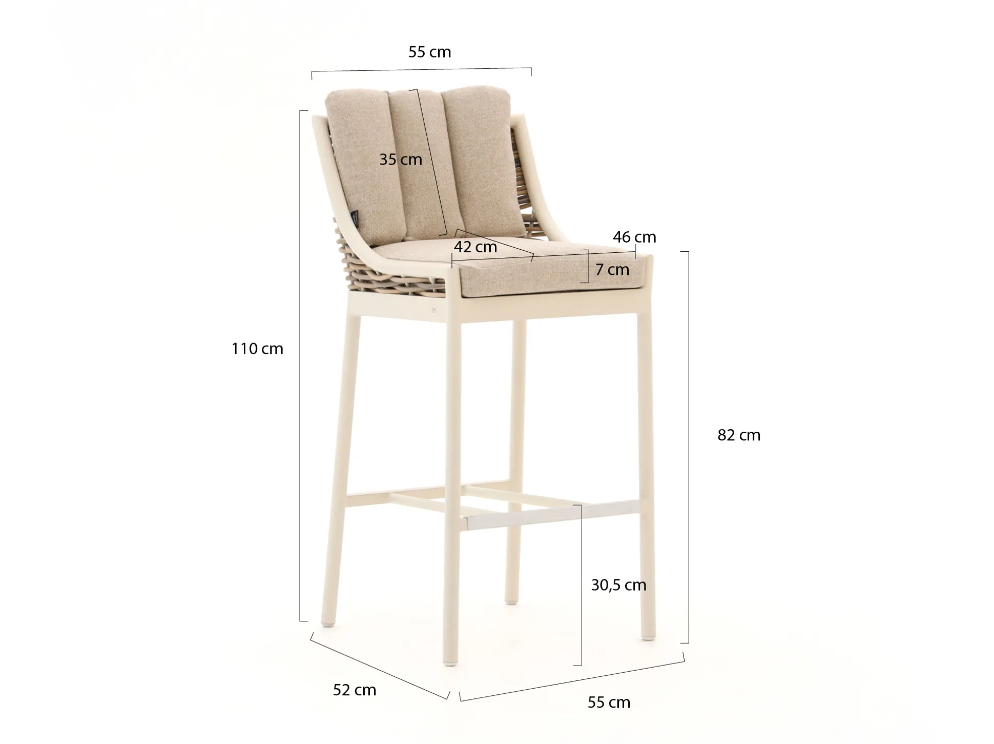 Apple Bee Milou barstoel
