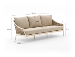 Apple Bee Milou lounge tuinbank 3-zits 203cm