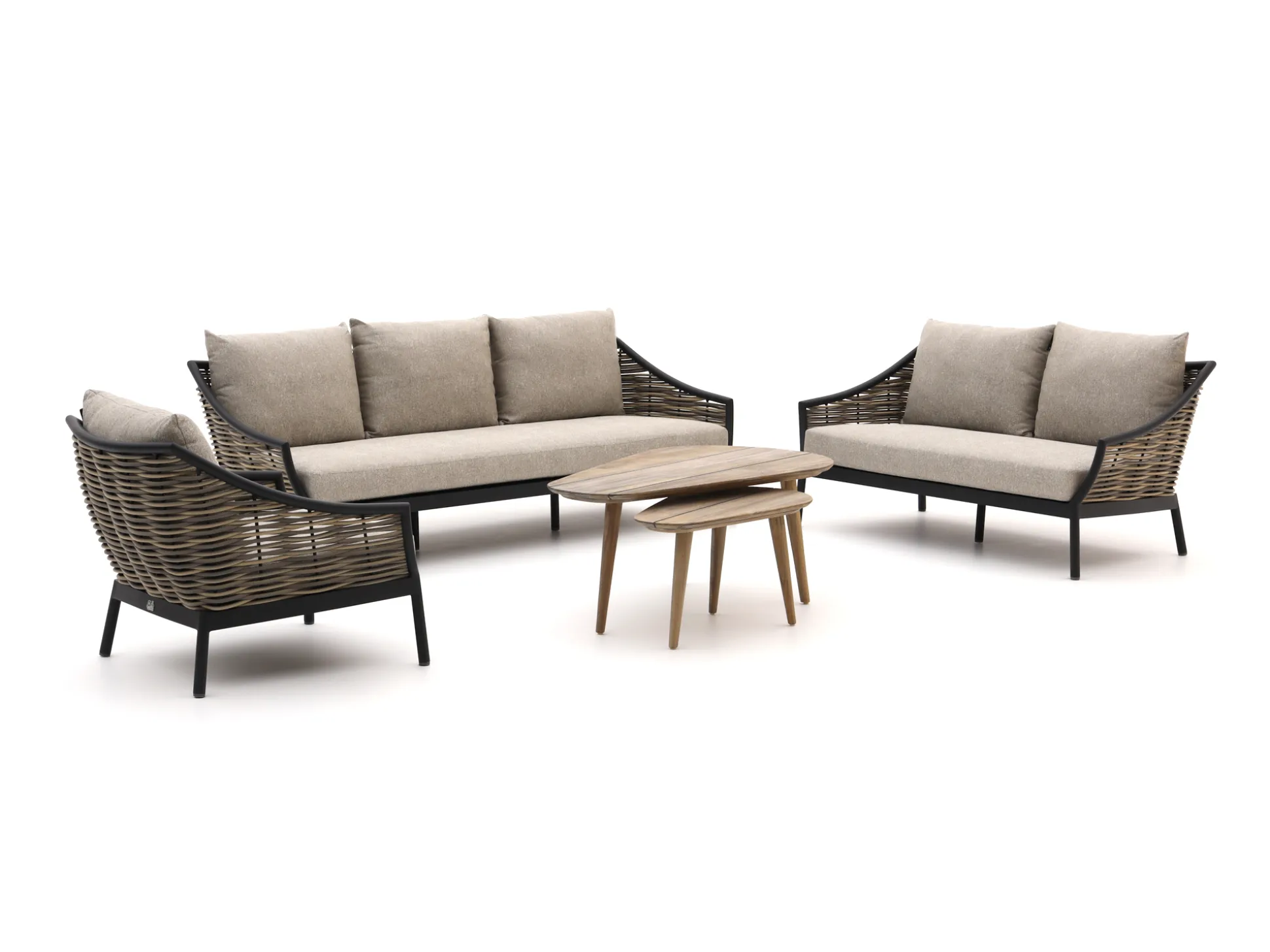 Apple Bee Milou/ROUGH-K stoel-bank loungeset 5-delig