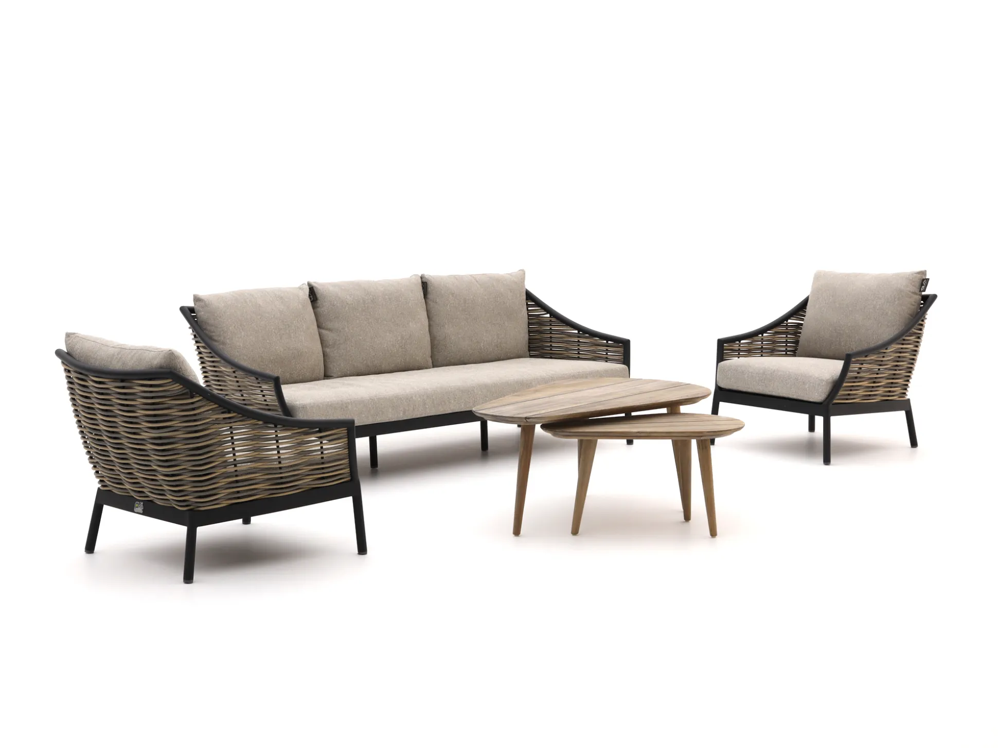 Apple Bee Milou/ROUGH-K stoel-bank loungeset 5-delig