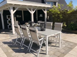Bellagio Avenza/Fidenza 220cm dining tuinset 7-delig verstelbaar