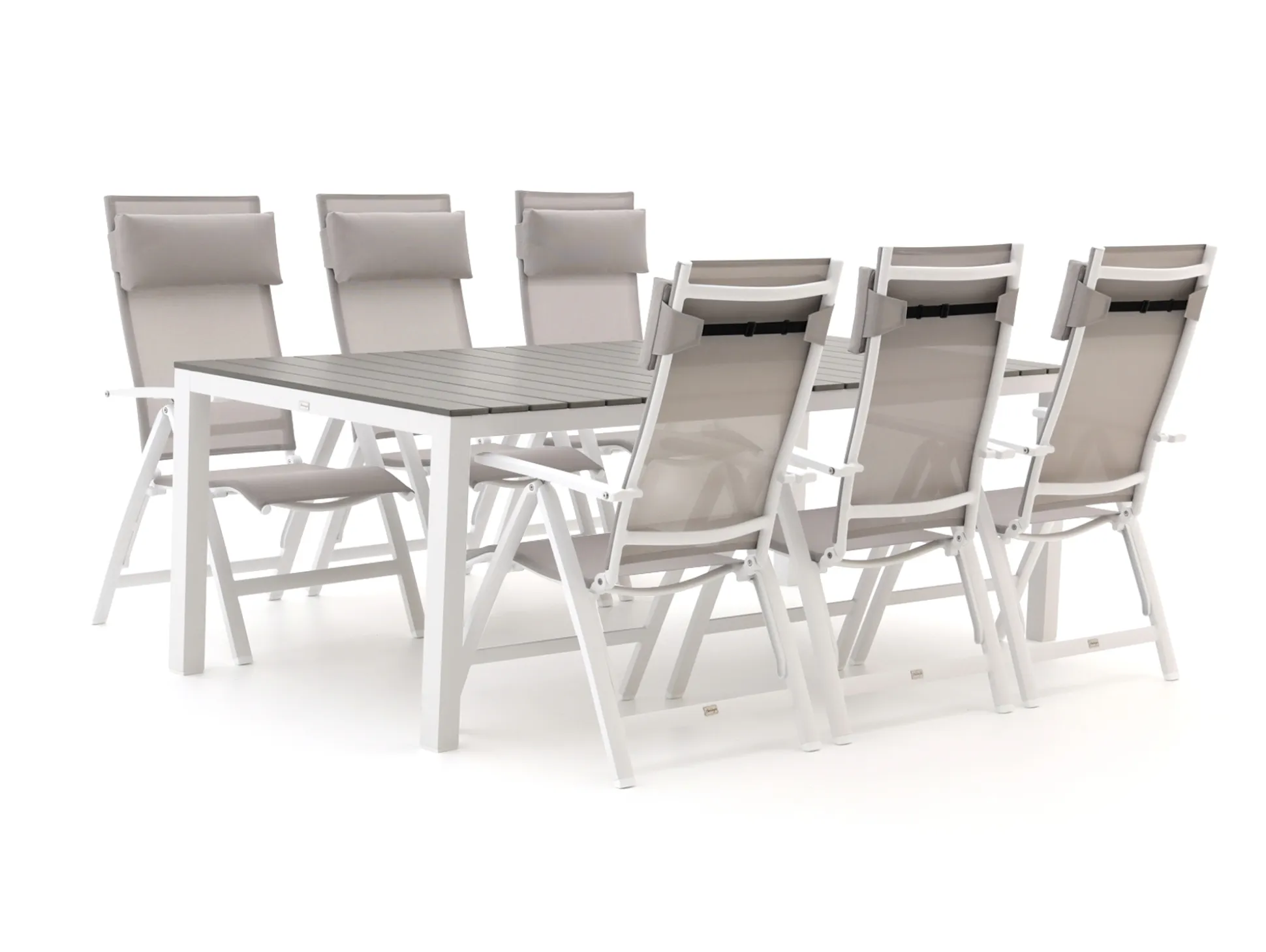 Bellagio Avenza/Fidenza 220cm dining tuinset 7-delig verstelbaar