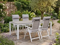 Bellagio Avenza/Fidenza 183cm dining tuinset 5-delig verstelbaar