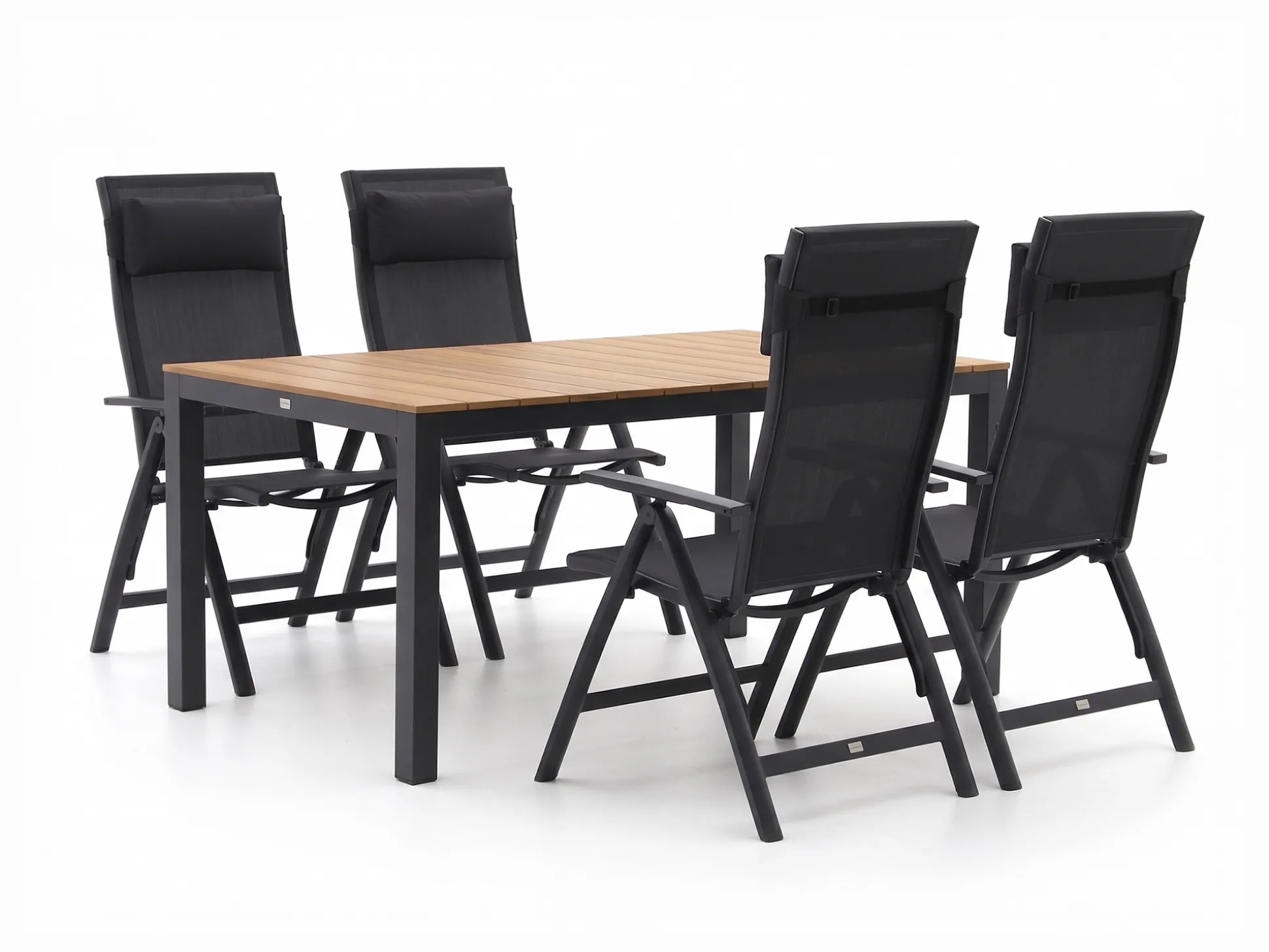 Bellagio Avio/Fidenza 160cm dining tuinset 5-delig verstelbaar