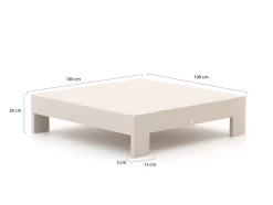 Bellagio Avolo lounge tuintafel 100x100x26cm