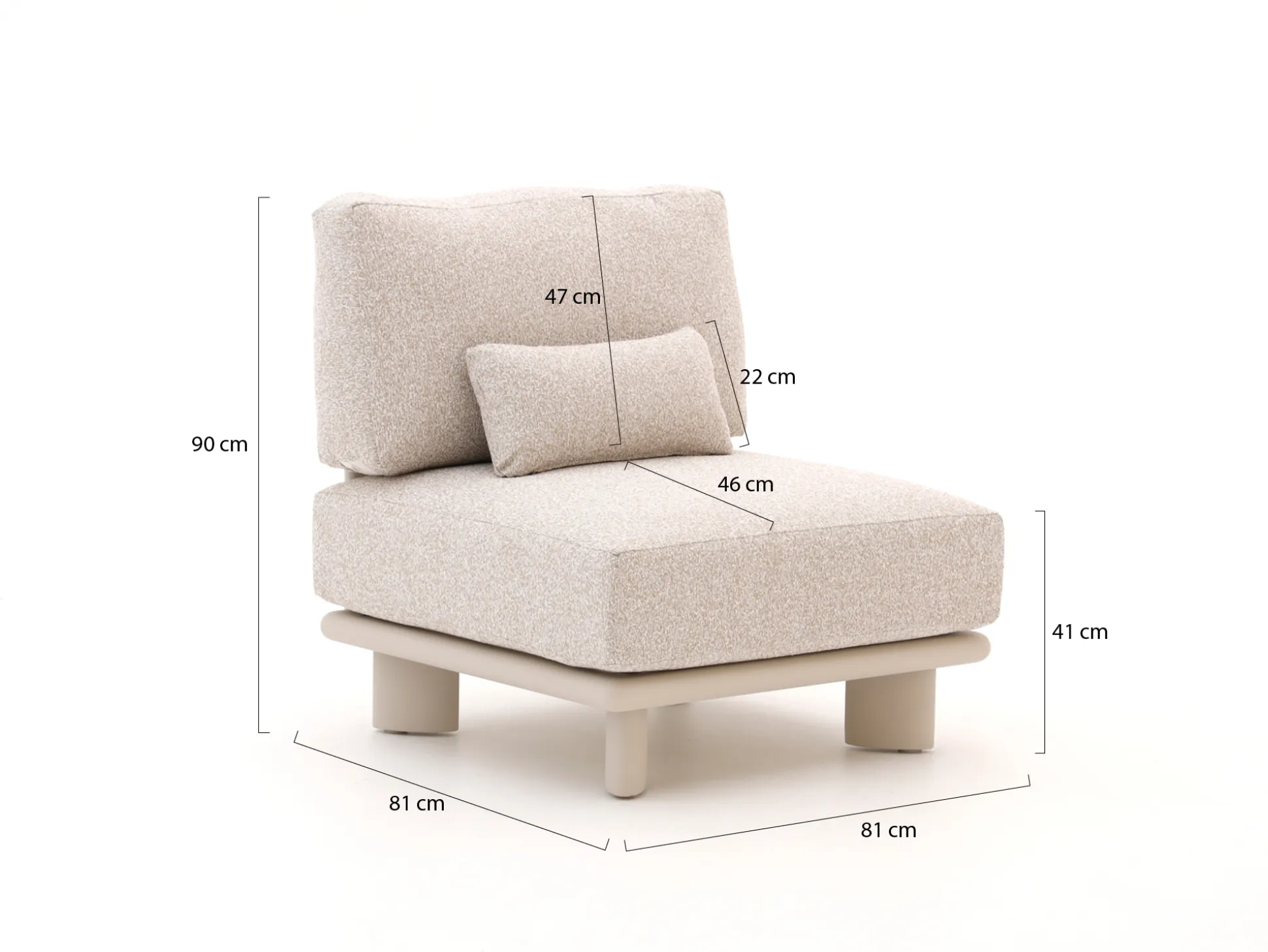 Bellagio Battuello hoek loungeset 5-delig