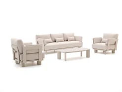 Bellagio Battuello stoel-bank loungeset 4-delig