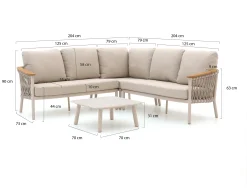 Bellagio Birgi Novo hoek loungeset 4-delig