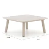 Bellagio Birgi Novo lounge tuintafel 70x70x31cm