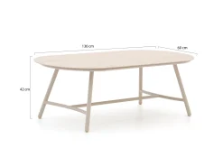 Bellagio Bondeno lounge tuintafel 130x60x42cm