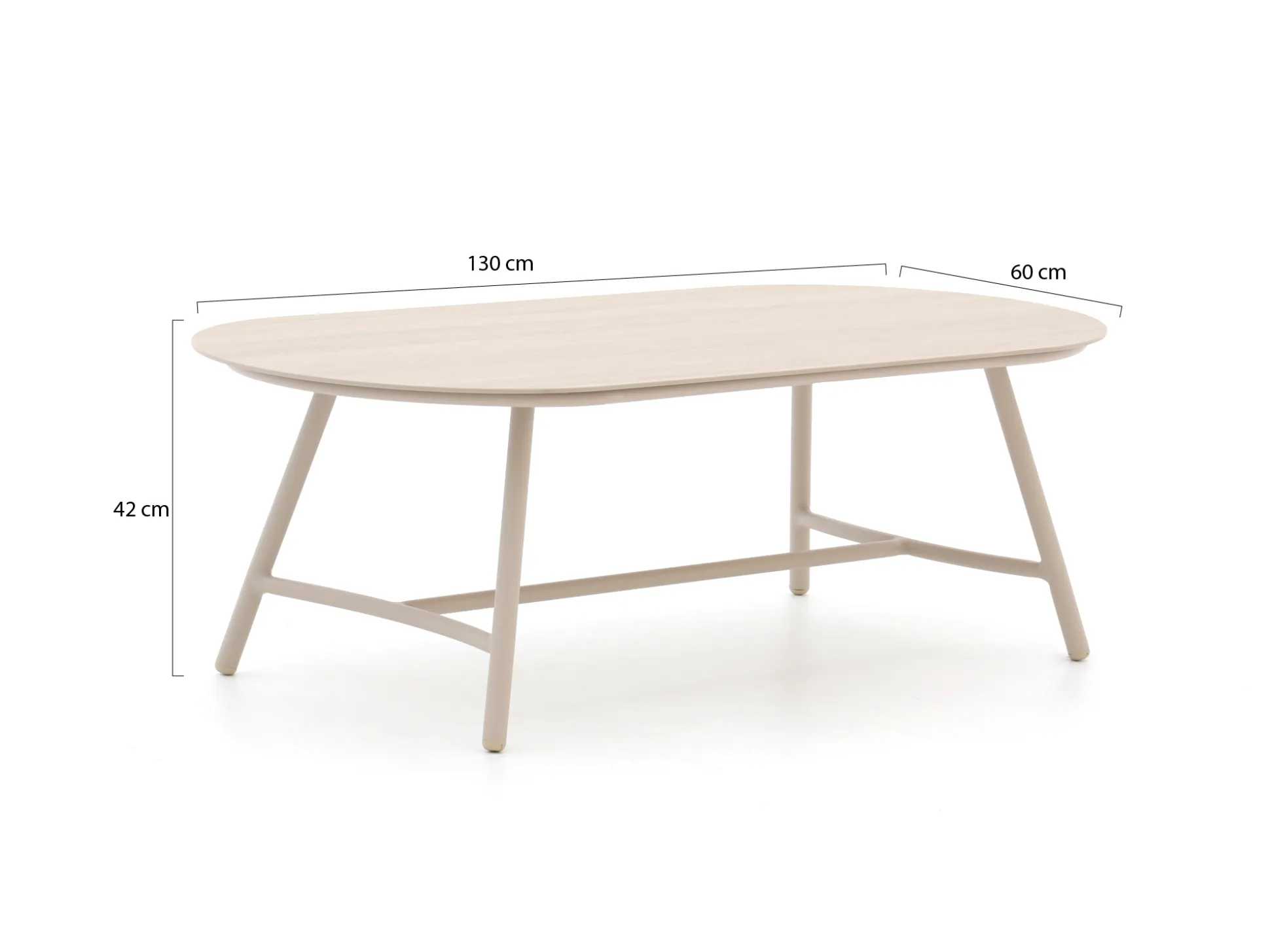 Bellagio Bondeno lounge tuintafel 130x60x42cm