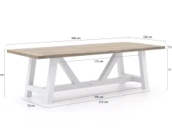 Bellagio Bresimo 260cm picknickset 3-delig