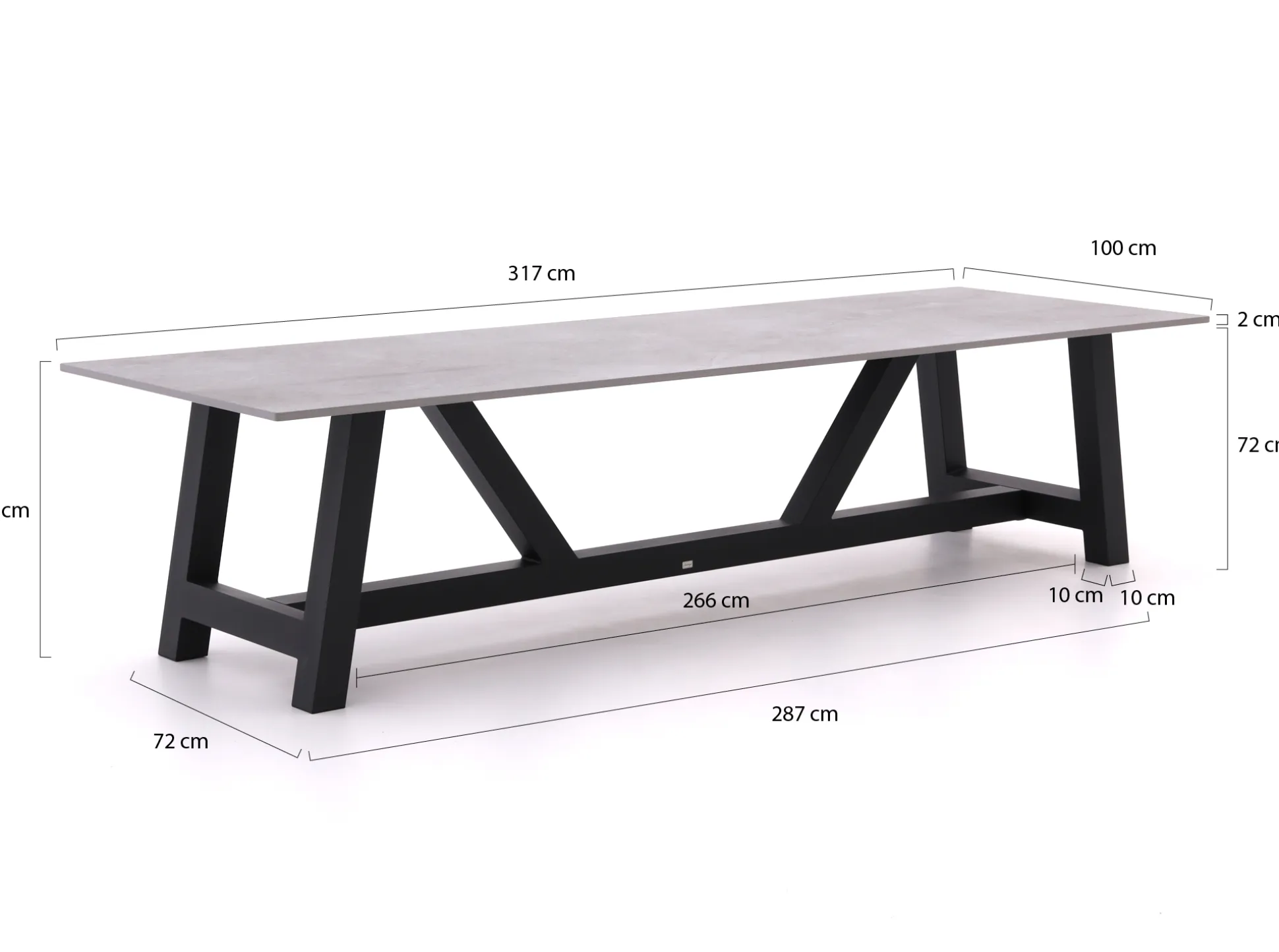 Bellagio Bresimo dining tuintafel 317x100cm