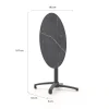 Bellagio Canzo klaptafel ø80cm (h:73cm)