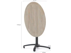 Bellagio Canzo klaptafel ø 85cm (h:75cm)