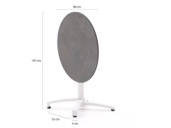 Bellagio Canzo klaptafel ø 80cm (h:73cm)