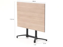 Bellagio Canzo klaptafel 140x80x73cm