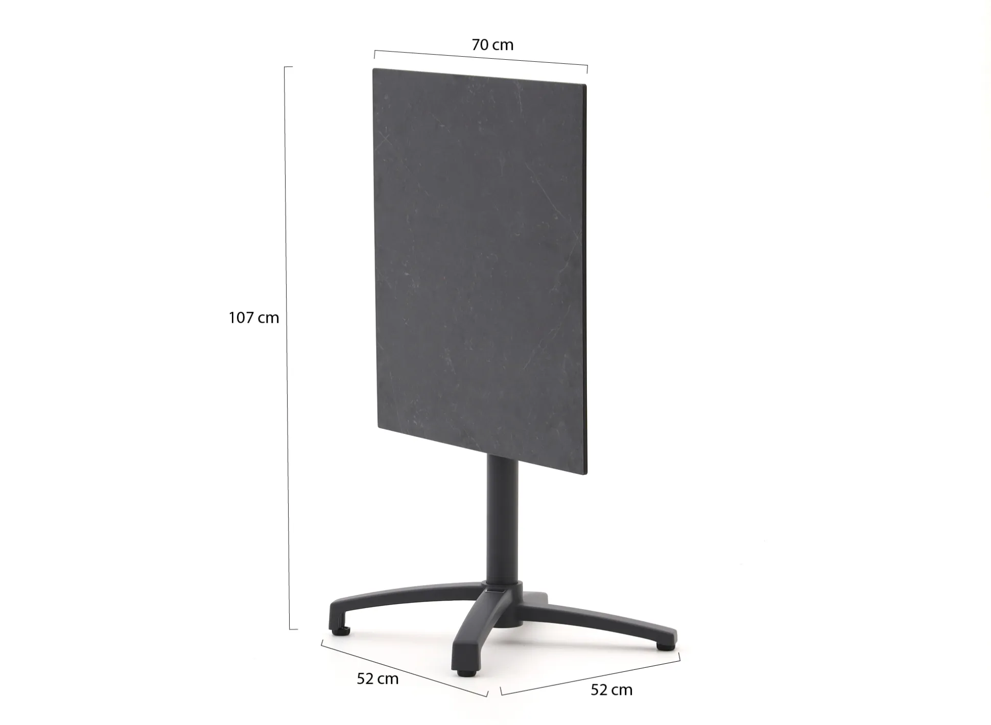 Bellagio Canzo klaptafel 70x70x73cm