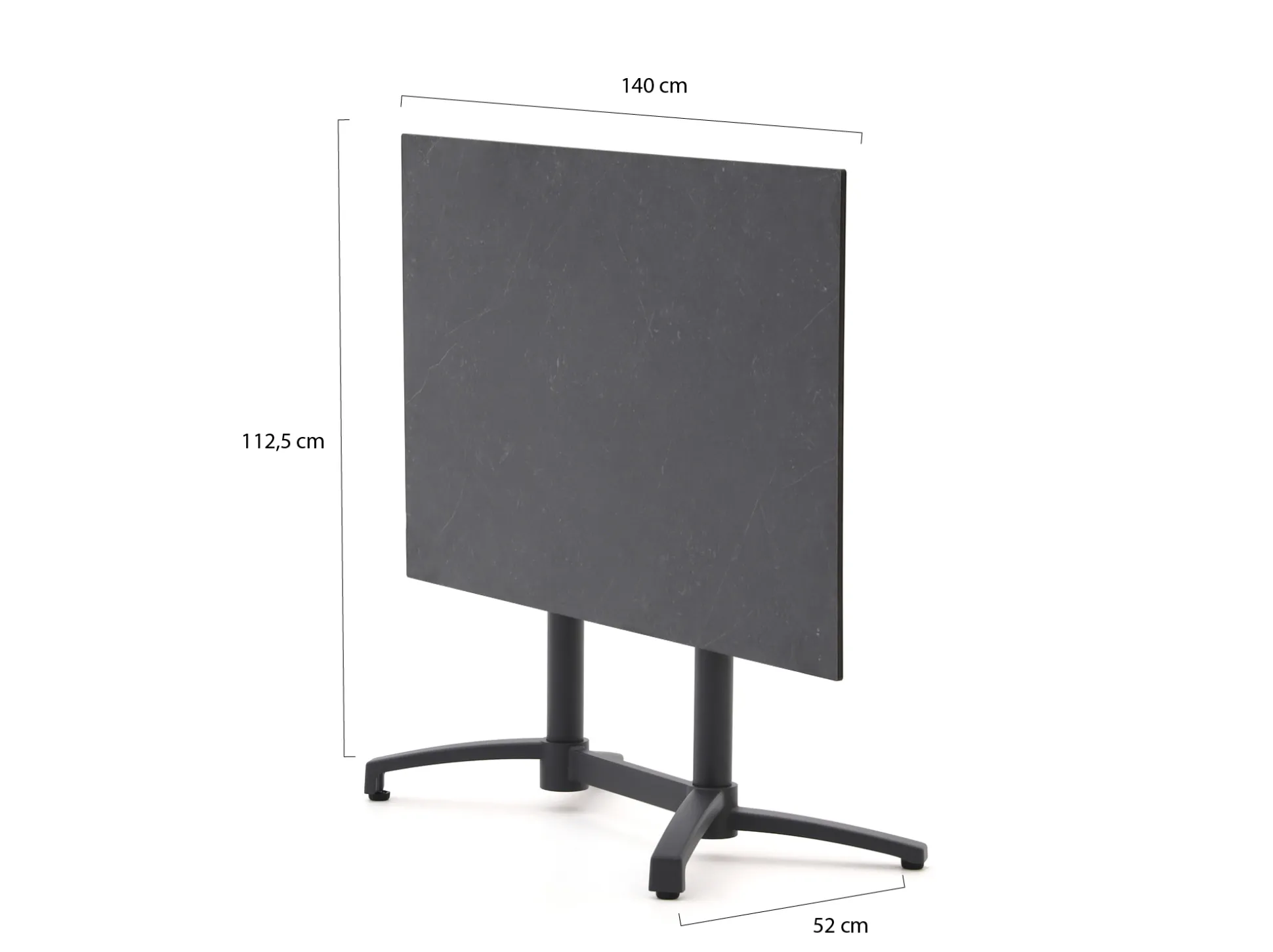 Bellagio Canzo klaptafel 140x80x73cm
