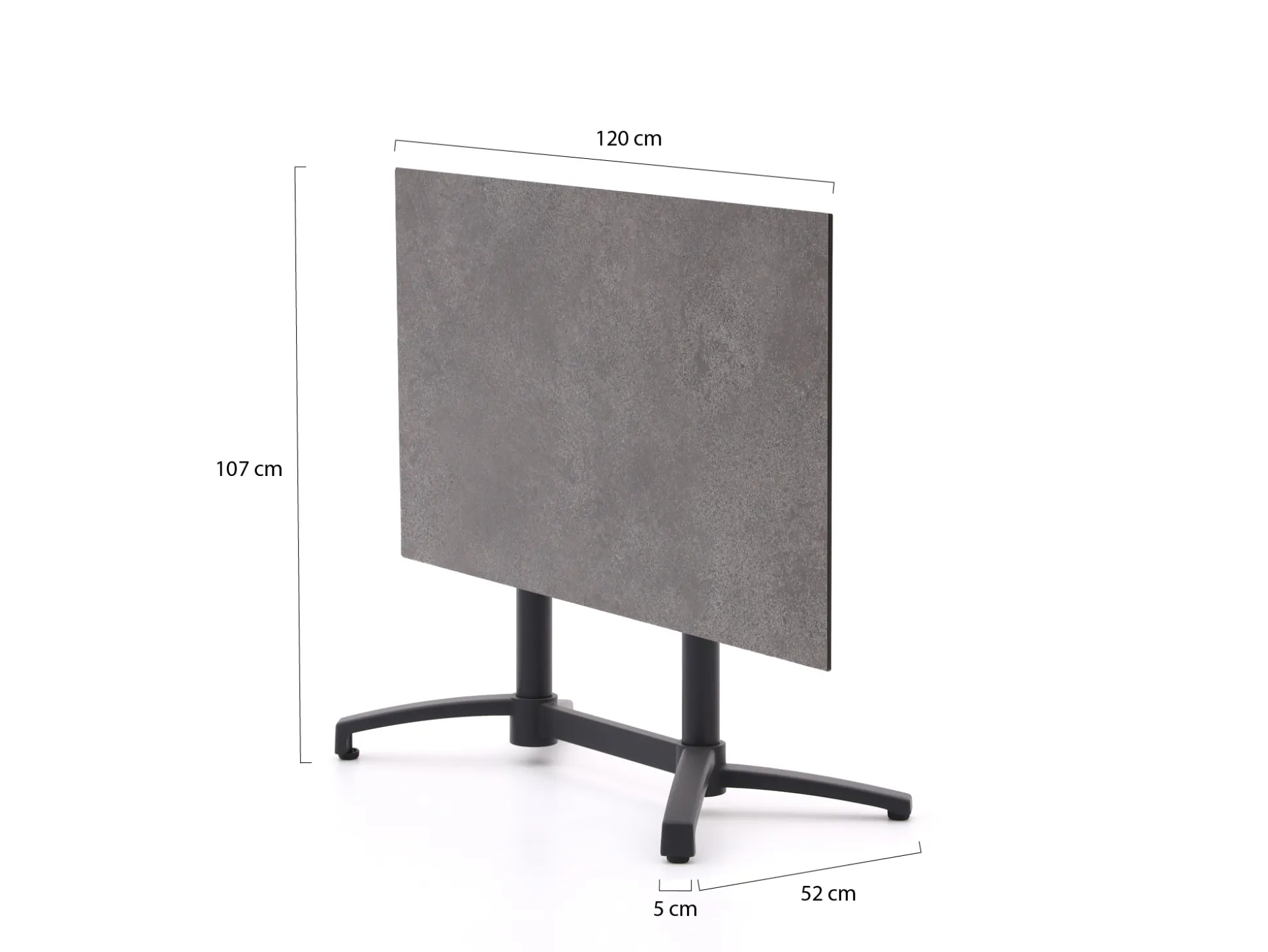 Bellagio Canzo klaptafel 120x70x73cm
