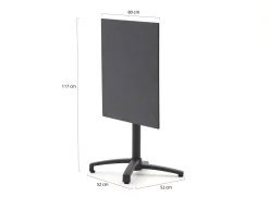 Bellagio Canzo klaptafel 80x80x73cm