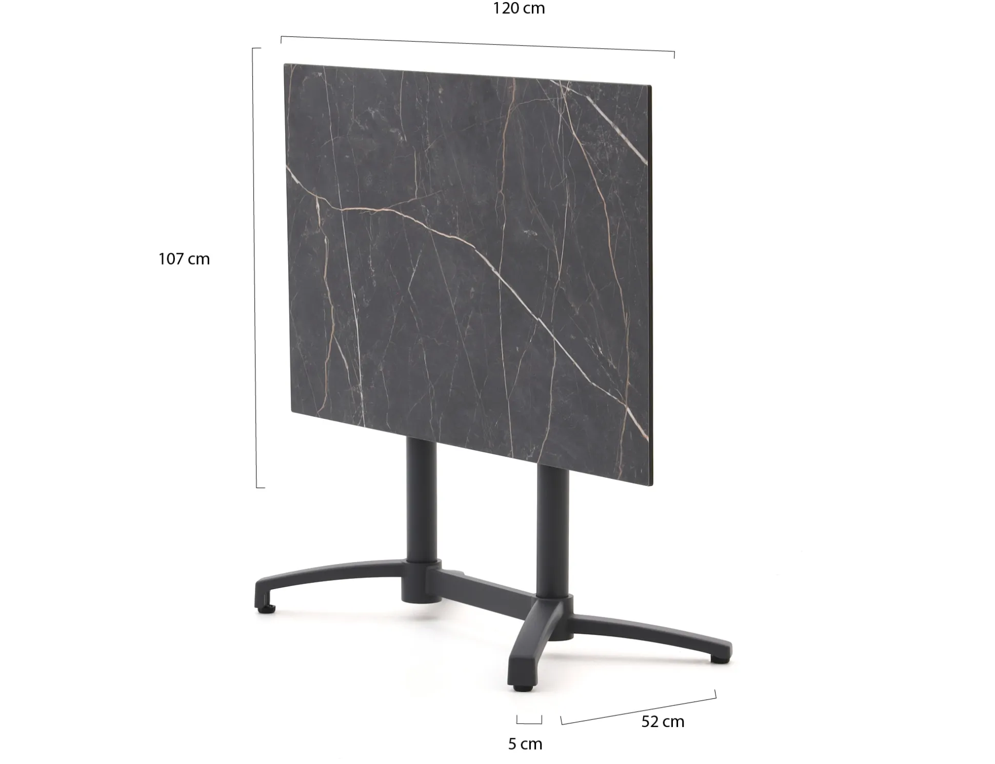 Bellagio Canzo klaptafel 120x70x73cm