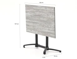 Bellagio Canzo klaptafel 120x70x73cm