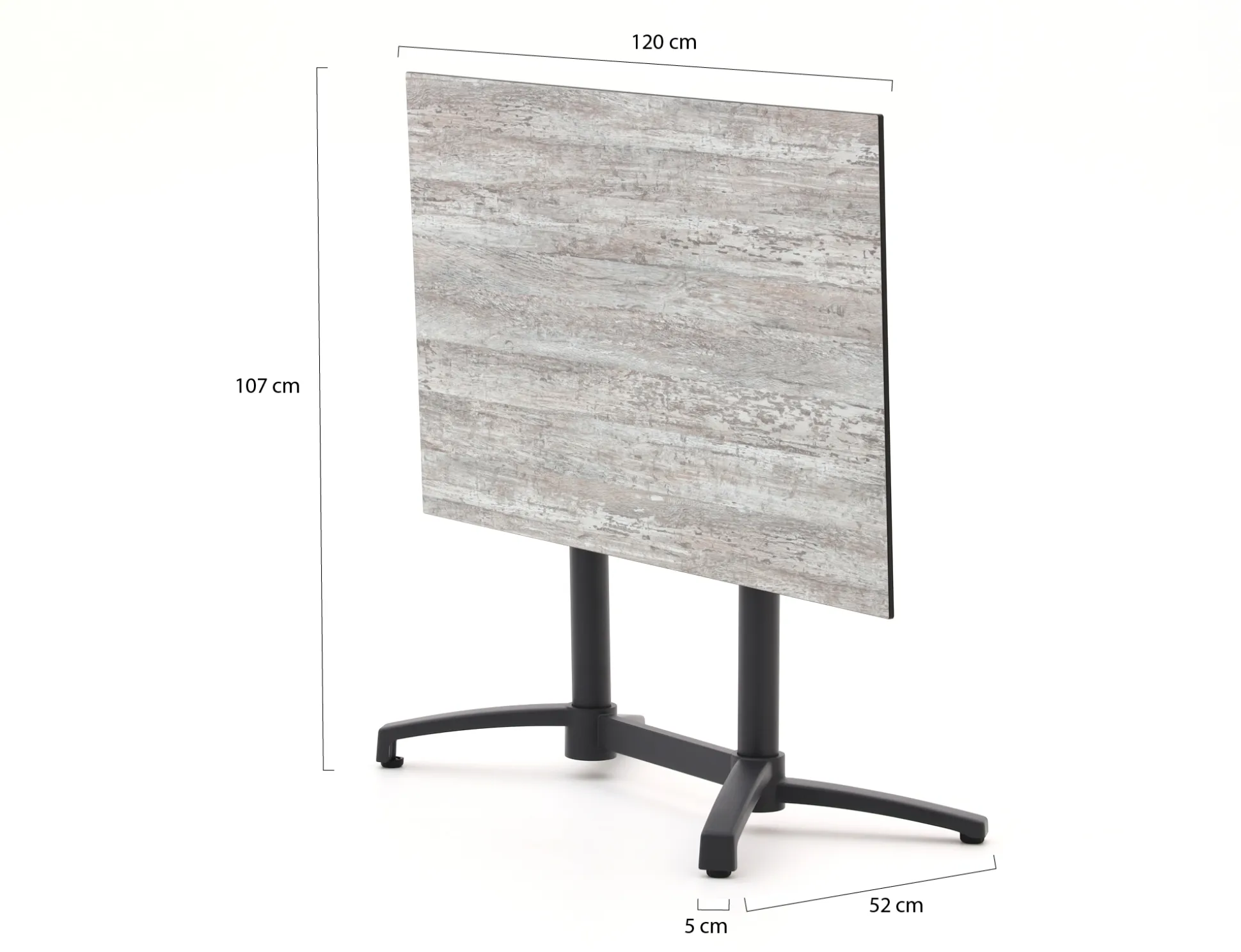Bellagio Canzo klaptafel 120x70x73cm
