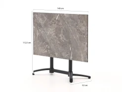 Bellagio Canzo klaptafel 140x80x73cm