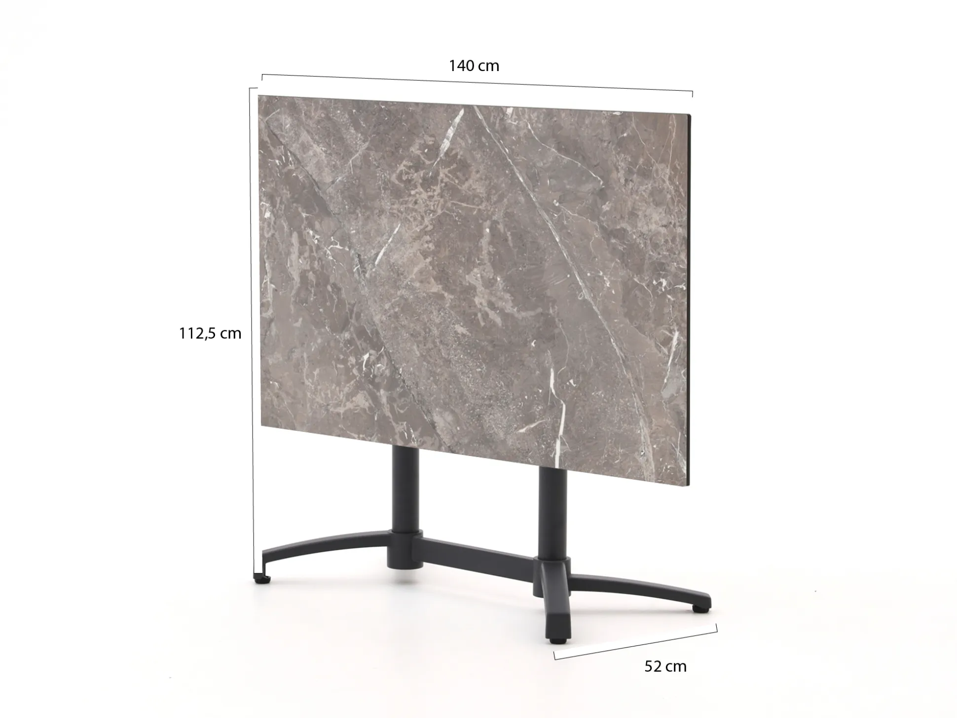 Bellagio Canzo klaptafel 140x80x73cm