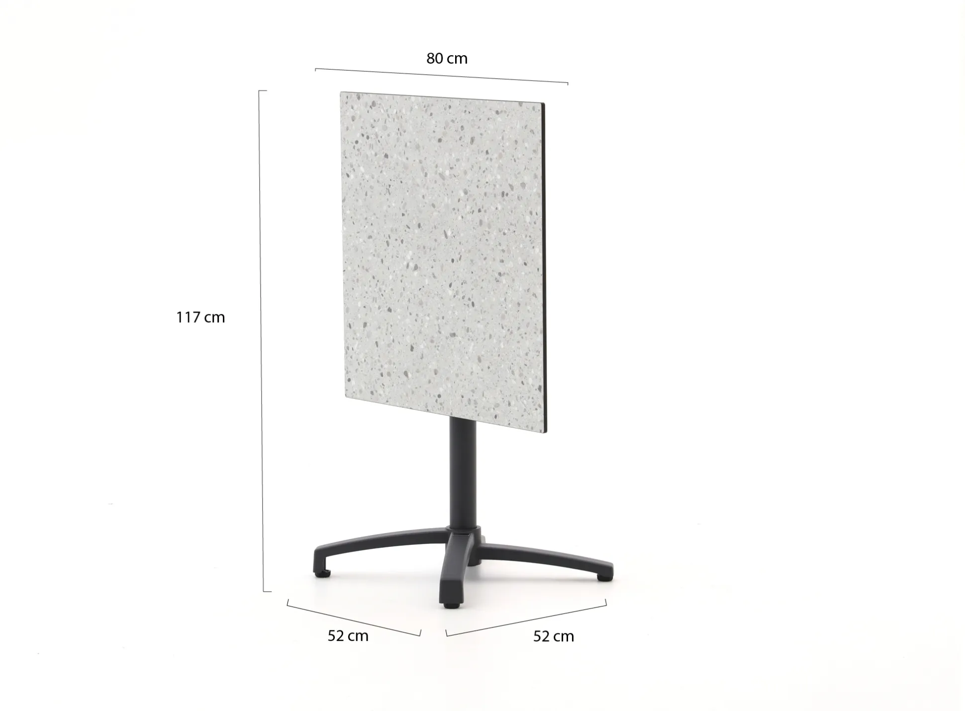 Bellagio Canzo klaptafel 80x80x73cm