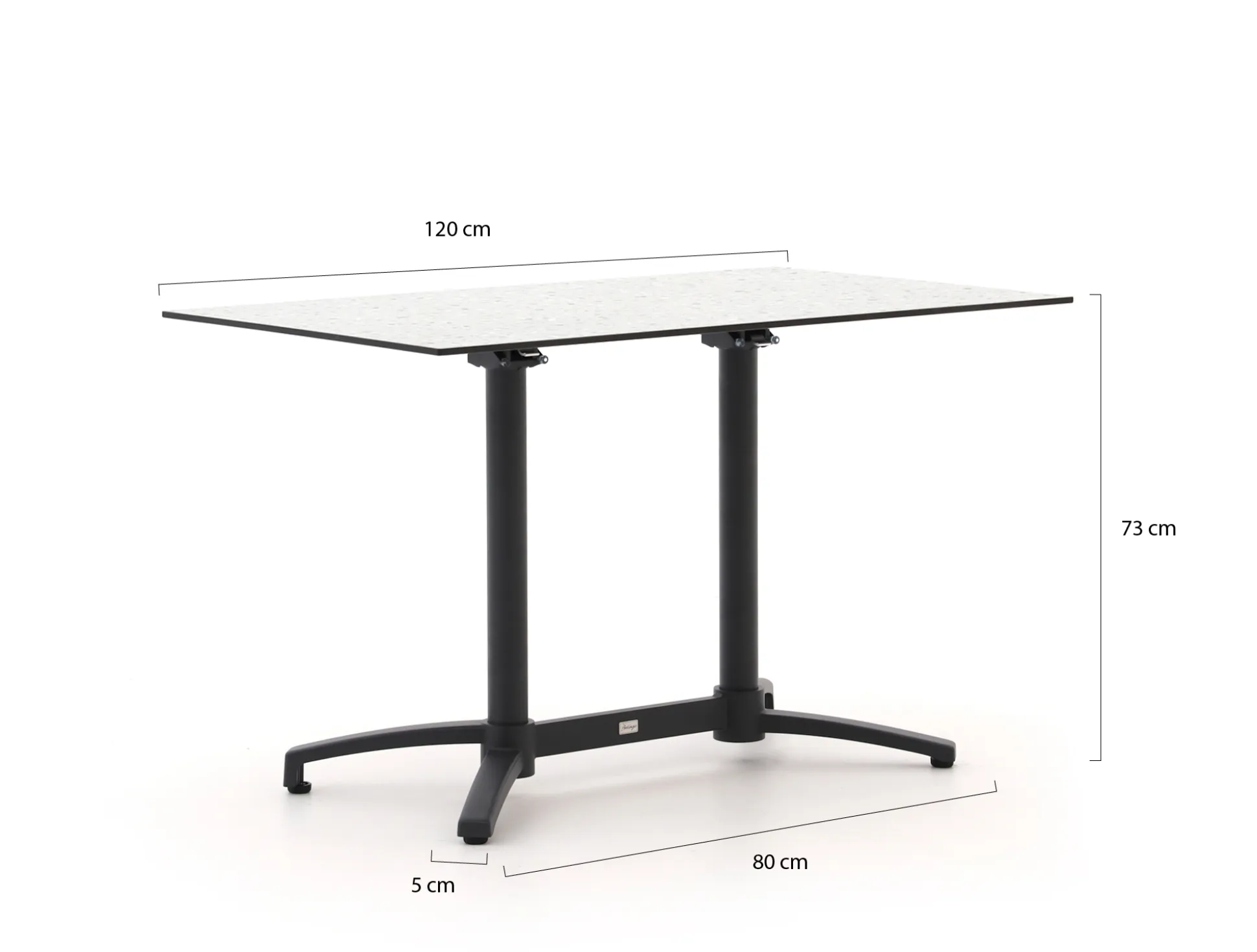 Bellagio Canzo klaptafel 140x80x73cm
