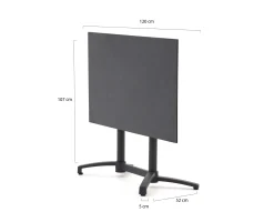 Bellagio Canzo klaptafel 120x70x73cm