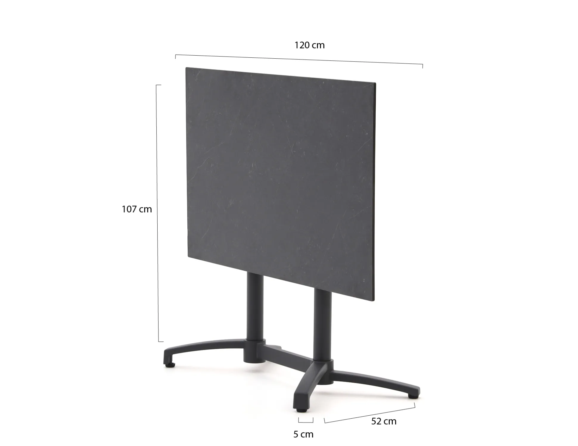 Bellagio Canzo klaptafel 120x70x73cm