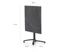 Bellagio Canzo klaptafel 80x80x73cm