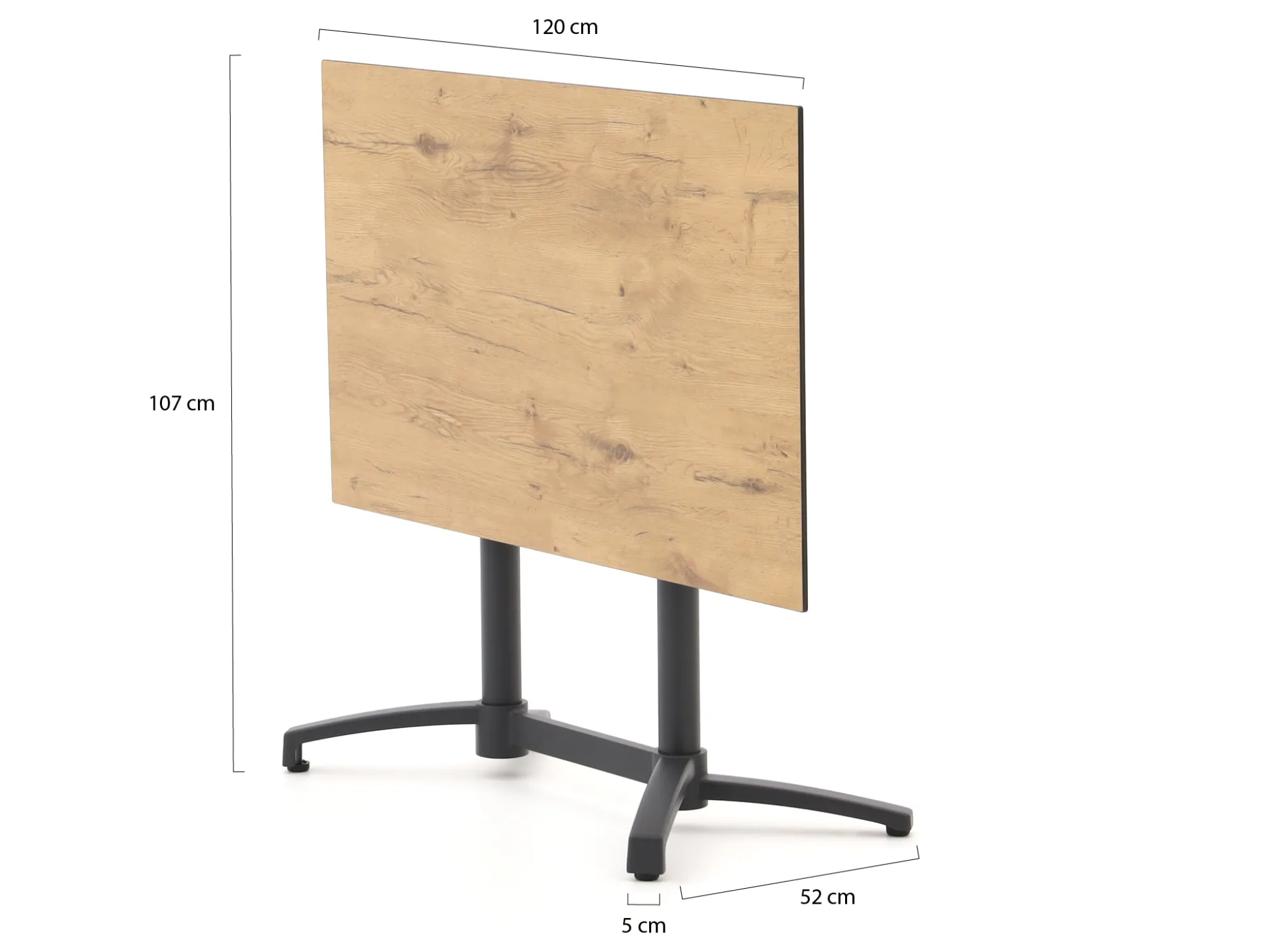 Bellagio Canzo klaptafel 120x70x73cm