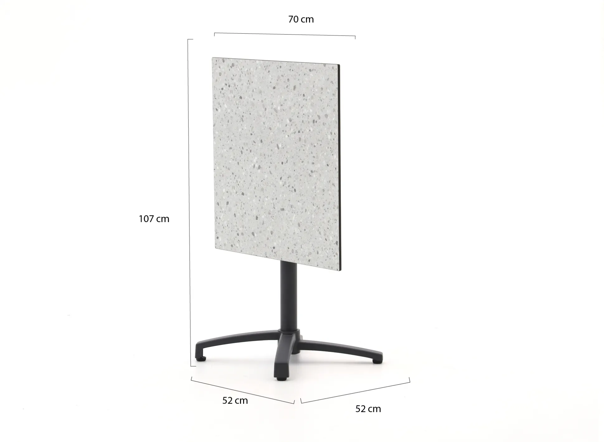 Bellagio Canzo klaptafel 70x70x73cm