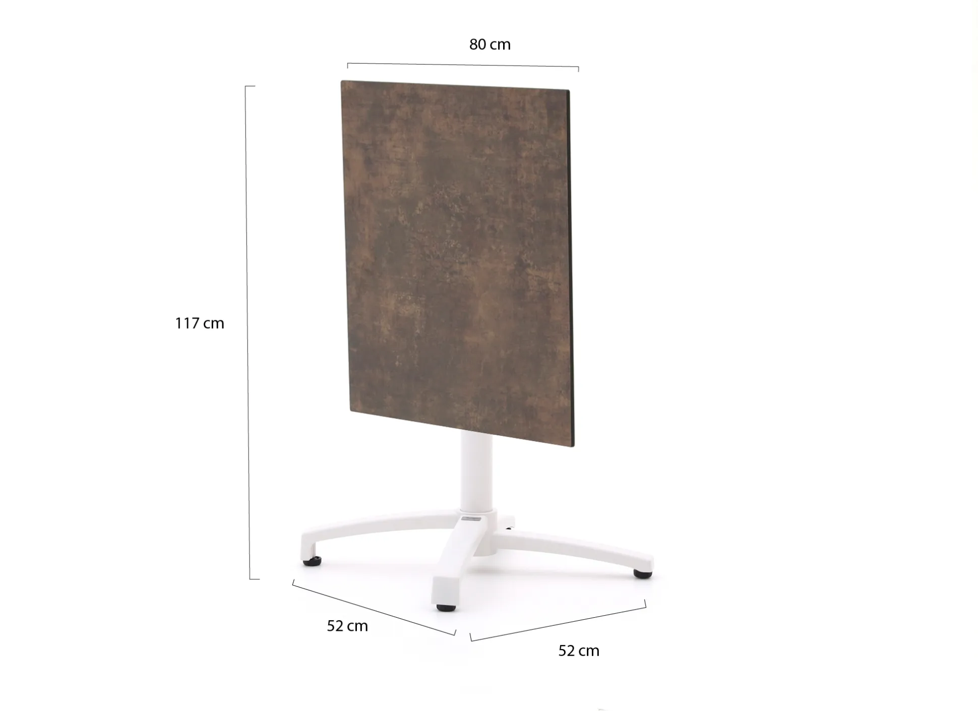 Bellagio Canzo klaptafel 80x80x73cm