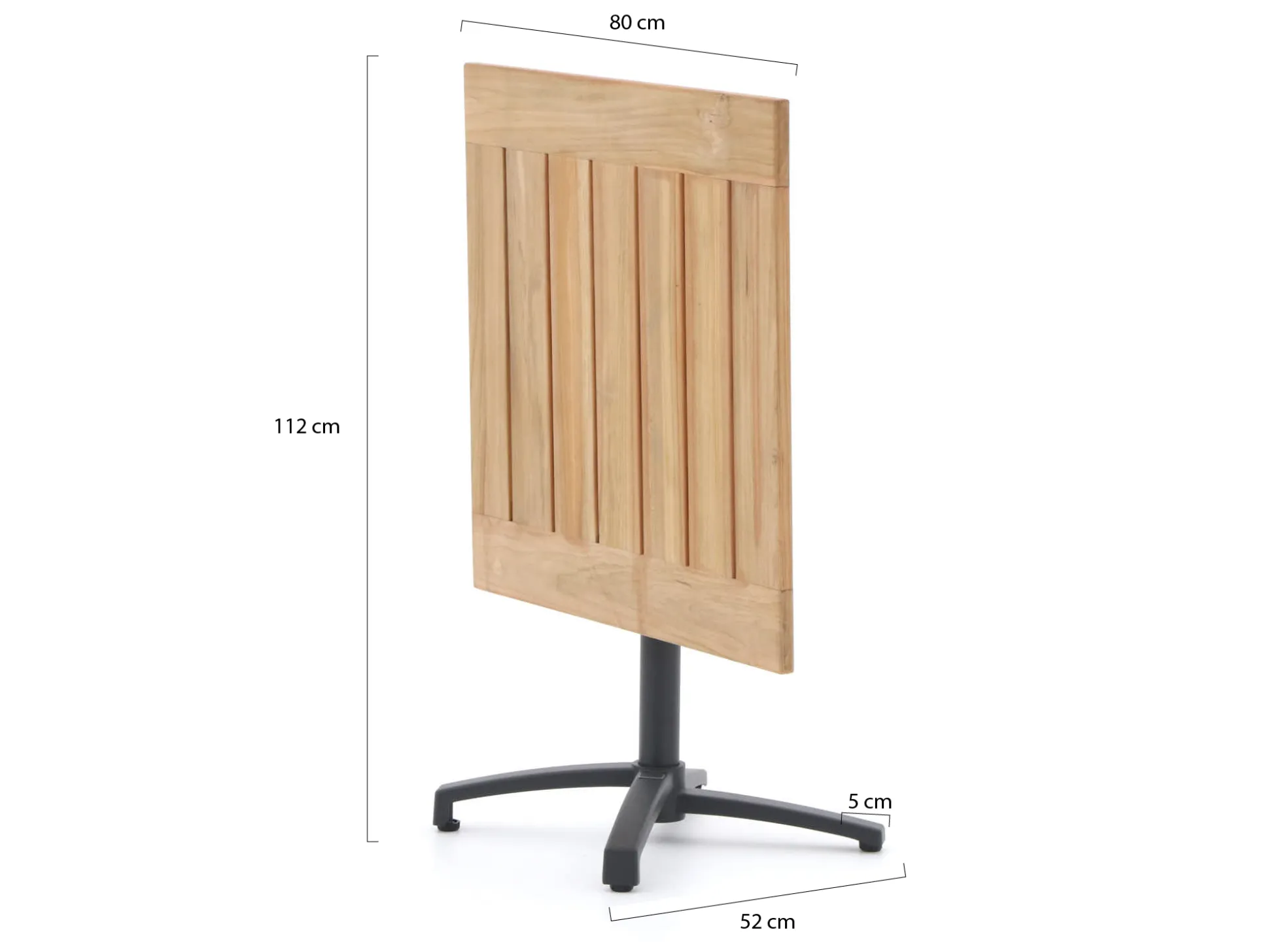 Bellagio Canzo klaptafel 80x80x75cm