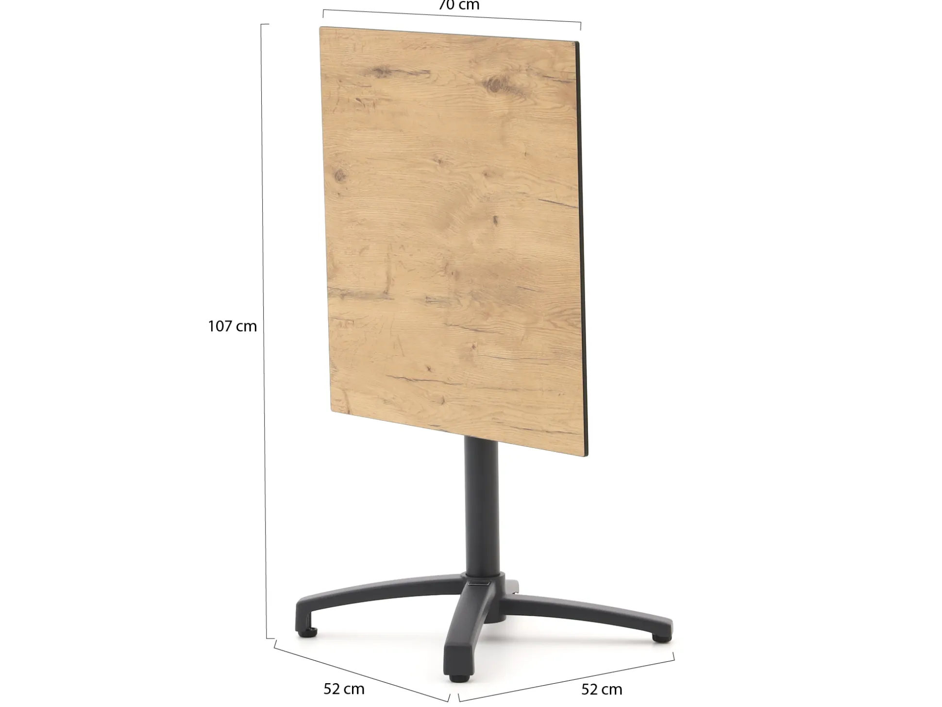 Bellagio Canzo klaptafel 70x70x73cm