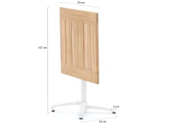 Bellagio Canzo klaptafel 70x70x75cm