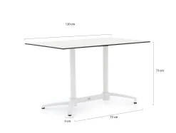 Bellagio Canzo klaptafel 140x80x73cm