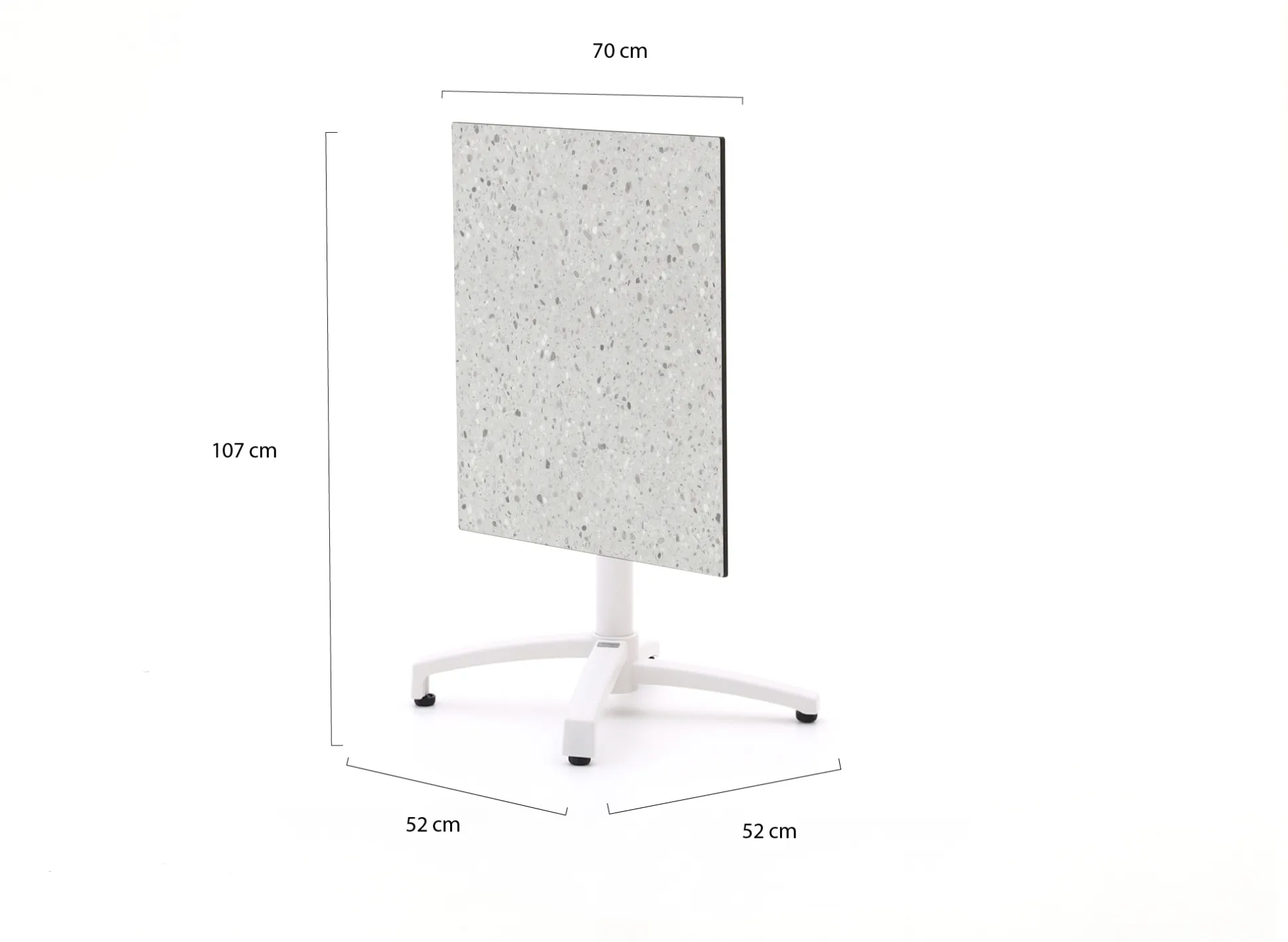 Bellagio Canzo klaptafel 70x70x73cm