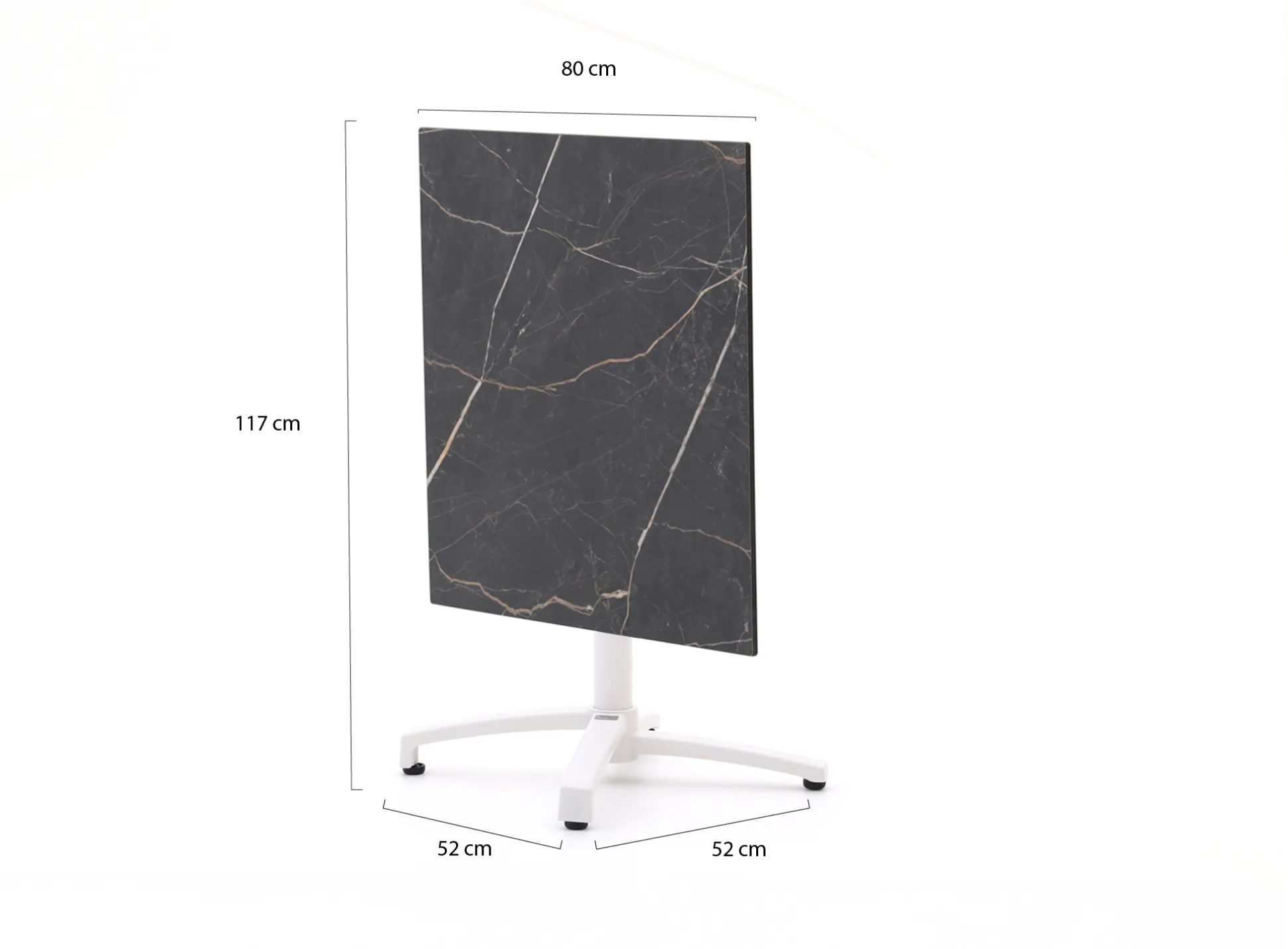 Bellagio Canzo klaptafel 80x80x73cm